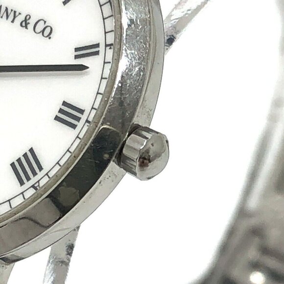TIFFANY&Co. Ｍ1510 Classic Quartz Round 2 Hands Analog Wristwatch SS Silver main image 12